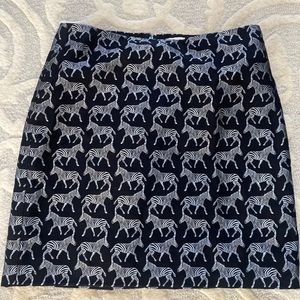 🦓 J. Crew Skirt Zebra
